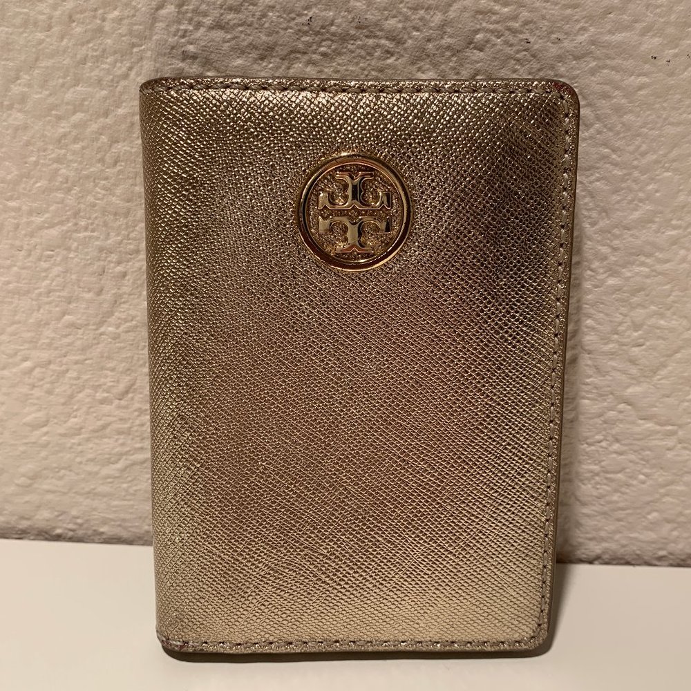 Tory Burch Gold Mini Wallet